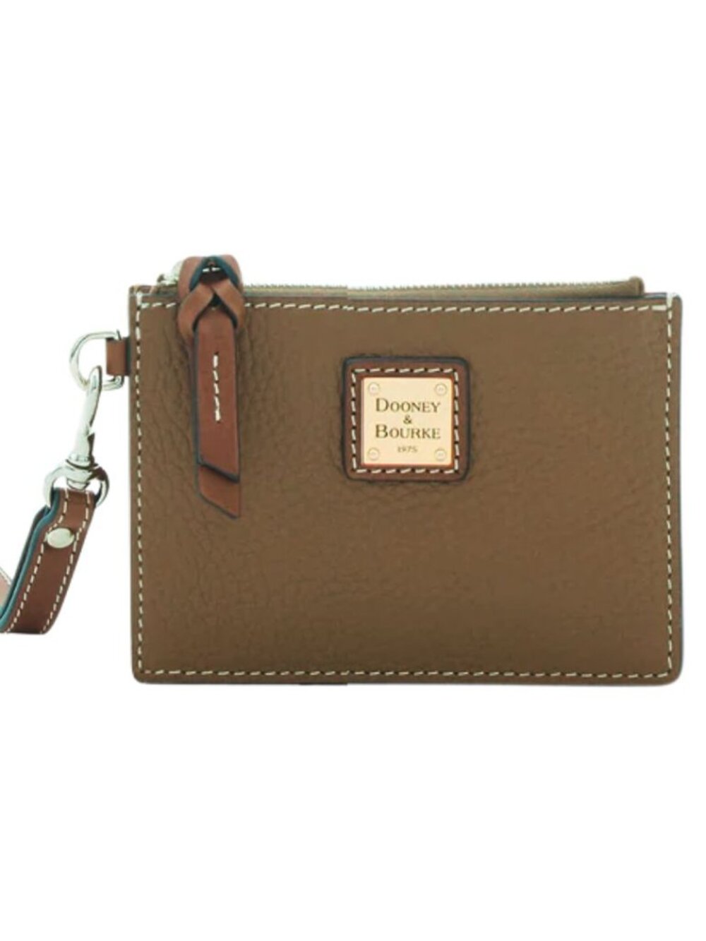 Dooney & Bourke Pebble Grain Zip Top Card Case Wristlet